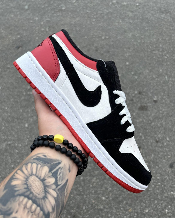 Air Jordan Low  (Vermelho Branco e Preto)